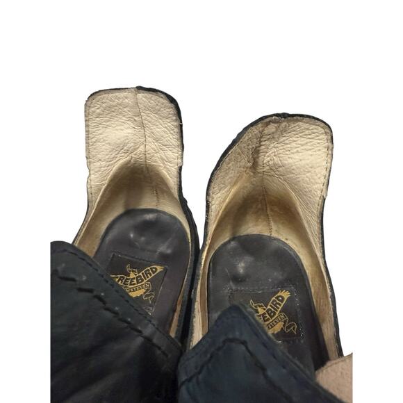 Freebird FB-Blade Black Leather Boho Western Harness Belt Cutout Booties Sz 10 - Picture 7 of 11